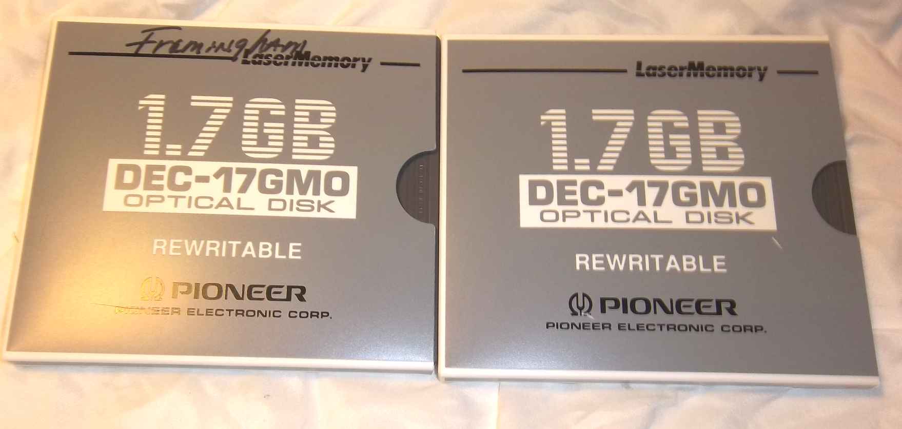 Pioneer Laser Memory DEC-17GMO Optical Disk